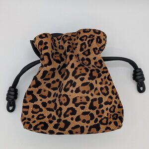 Loewe Leopard Print Calf Hair Flamenco Adjustable Shoulder Bag